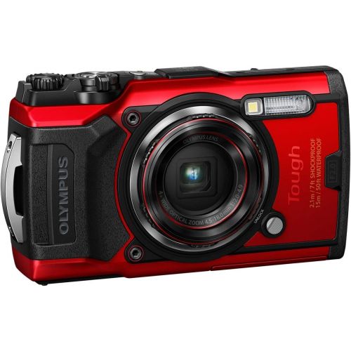  [아마존베스트]Olympus Tough TG-6 Digital Camera 12 MP, 25-100 mm, 1: 2.0 Lens, GPS, Manometer, Temperature Sensor, Compass