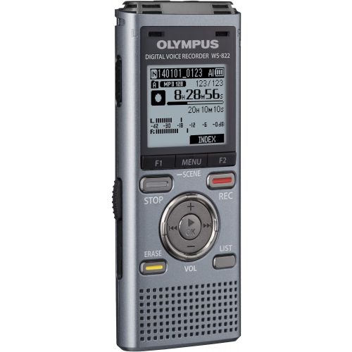  Olympus WS-822 GMT Voice Recorders with 4 GB Built-In-Memory