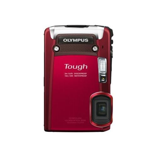  Olympus TG-820 12MP ShockWaterFreeze-Proof Camera-Red (Old Model)