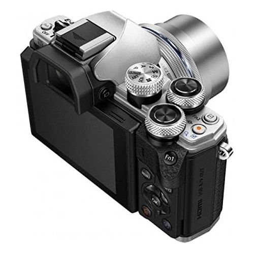  Olympus OM-D E-M10 Mark II Mirrorless Digital Camera with 14-42mm II R Lens (Silver)