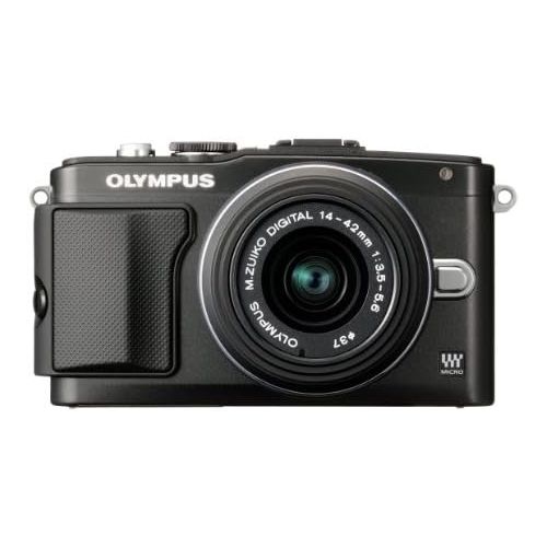  Olympus E-PL5 Interchangeable Lens Digital Camera with 14-42mm Lens (Black) - International Version (No Warranty)