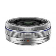Olympus 14-42mm f3.5-5.6 EZ Interchangeable Lens for Olympus/Panasonic Micro 4/3 Digital Camera (Silver) - International Version (No Warranty)