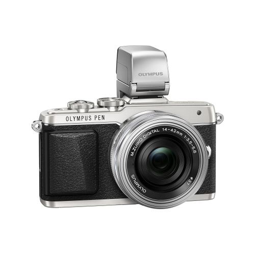  Olympus 14-42mm f3.5-5.6 EZ Interchangeable Lens for OlympusPanasonic Micro 43 Digital Camera (Silver) - International Version (No Warranty)
