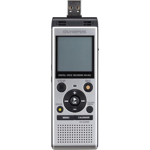  Olympus Voice Recorder WS-852 with 4GB, Automatic Mic Adjustment, Simple Mode, SILVER (V415121SU000)