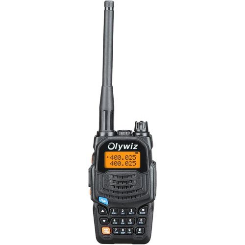  Walkie Talkie Dual Band Olywiz-UV6S Two Way Radio Long Range Walkie Talkie 2000MAH Battery Capacity 5W 128 Channels LCD Built-in Flashlight Outdoor Camping Radio 1 PACK