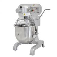 Omcan SP200A 20qt Planetary Dough Mixer with Guard and 3 Attachments
