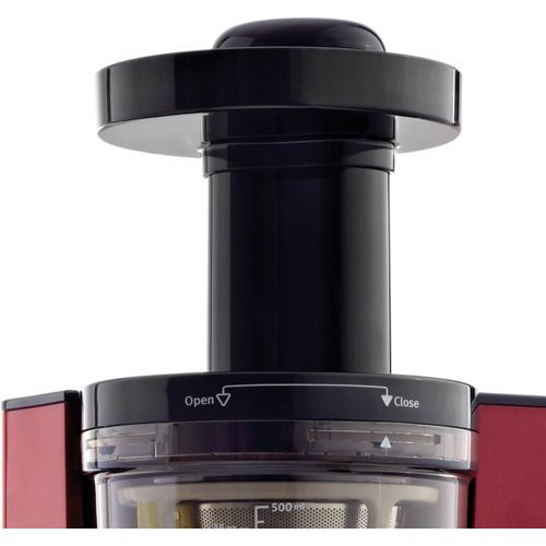  Omega Juicer Vertical Slow Masticating Juice Extractor 43 RPM Compact Design with Automatic Pulp Ejection, 150-Watt, Red