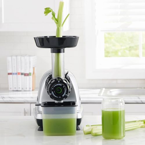  [아마존베스트]Omega MM900HDS Medical Medium Slow Masticating Celery Juicer High Juice Yield Adjustable Dial, 200-Watt, Silver