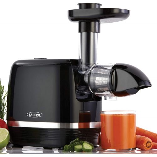  [아마존베스트]Omega H3000D Cold Press 365 Juicer Slow Masticating Extractor Creates Delicious Fruit Vegetable and Leafy Green High Juice Yield and Preserves Nutritional Value, 150-Watt, Black