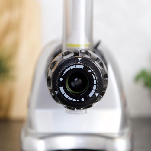  [아마존베스트]Omega J8006HDS Quiet Dual-Stage Slow Speed Masticating Juicer Makes Fruit and Vegetable 80 Revolutions per Minute High Juice Output, 200-Watt, Silver