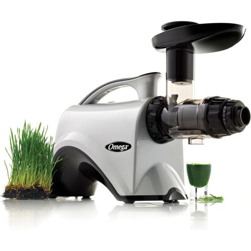 Omega Juicers Omega Juicer NC800HDS Juice Extractor and Nutrition Center Creates Fruit Vegetable and Wheatgrass Juice Quiet Motor Slow Masticating Dual-Stage Extraction with Adjustable Settings,