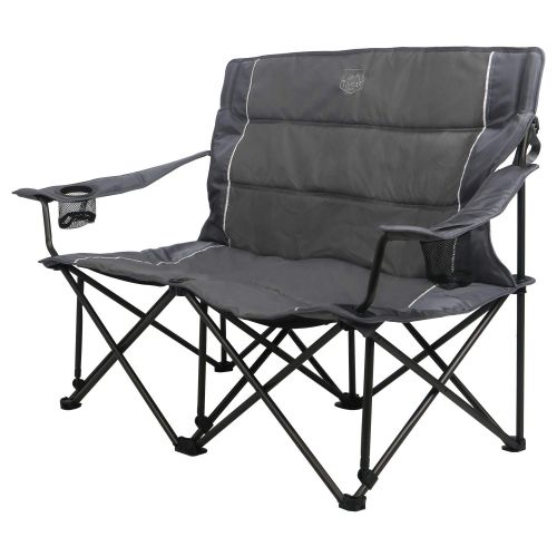  OmniCore Timber Ridge Spruce Duo Loveseat Oversize Quad-Folding Camp Seat, Grey