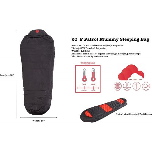  OmniCore Designs Mil-Spec 6-pc. Modular Sleeping Bag System 30F to -30F (Mummy & Hooded Rectangular)