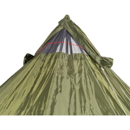  OmniCore Designs 12 Person 18' Teepee Camping Tent with Vented Roof