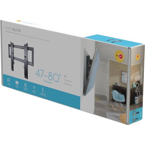  OmniMount Elite Series Low-Profile Tilt Mount 47-80 Flat Panel Screens