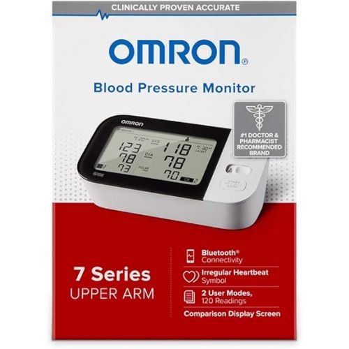  Omron Wireless Upper Arm Blood Pressure Monitor, 7 Series