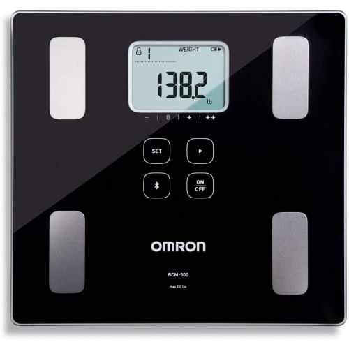  Omron Body Composition Monitor with Scale - 7 Fitness Indicators & 180-Day Memory