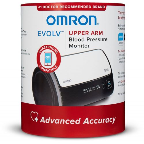  Omron Evolv Bluetooth Wireless Upper Arm Blood Pressure Monitor- Compatible with Alexa