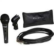 On-Stage AS400V2 Handheld Hypercardioid Dynamic Vocal Microphone with Mute Switch and XLR Cable (Black Grille)