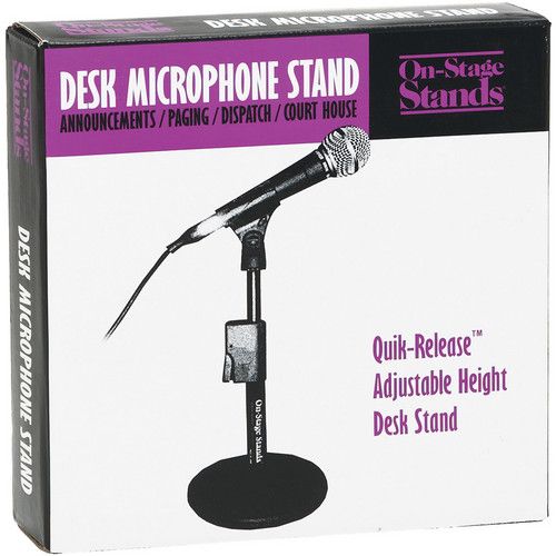  On-Stage DS7200QRB Quik-Release Adjustable Desk Stand