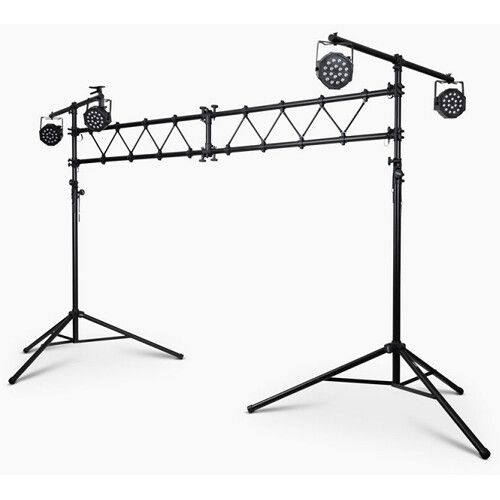  On-Stage Lighting Stands with 10' Truss - 10.5'