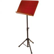 On-Stage SM7312W Conductor Stand with Wide Wooden Bookplate