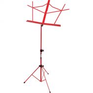 On-Stage SM7122RB Compact Sheet Music Stand (Red, with Bag)