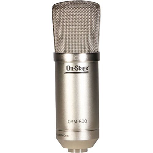  On-Stage AS800 Large-Diaphragm Cardioid Condenser Microphone with Shockmount