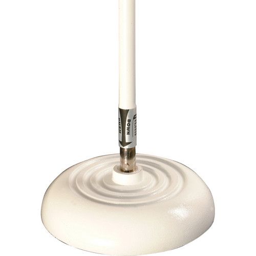  On-Stage MS7201QTRW Quarter-Turn Round Base Microphone Stand (White)