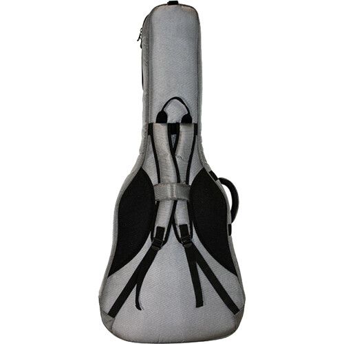  On-Stage Deluxe Acoustic Guitar Gig Bag (Charcoal Gray)