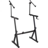 On-Stage Keyboard Stand with Second Tier (Black)