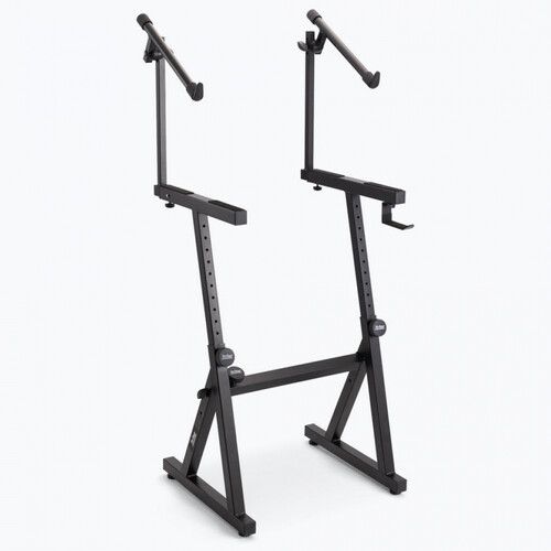  On-Stage Keyboard Stand with Second Tier (Black)