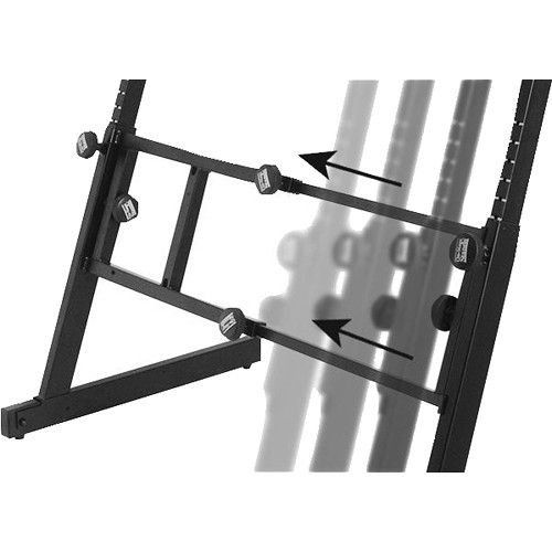  On-Stage KS7365EJ Heavy Duty Folding-Z Two-Tier Keyboard Stand