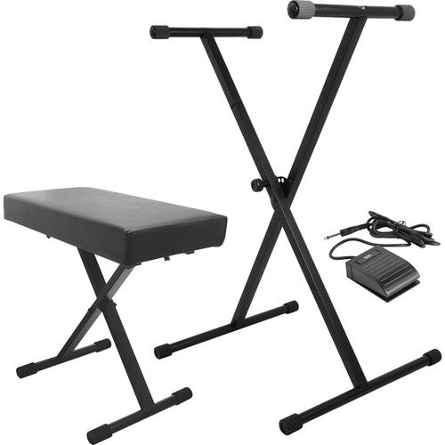  On-Stage Keyboard Stand/Bench Pak with KSP20 Sustain Pedal