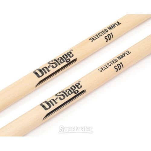  On-Stage MWSD1 Drumsticks - Wood Tip, 12-pair