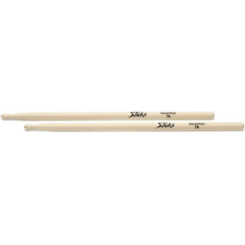  On-Stage Maple Drumsticks 12-pair - 7A - Wood Tip