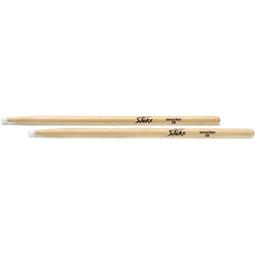  On-Stage Maple Drumsticks 12-pair - 5B - Nylon Tip