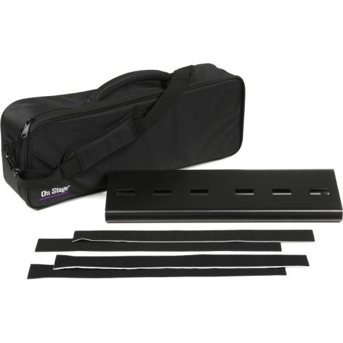  On-Stage Compact Pedalboard with Gig Bag and Stand Bundle