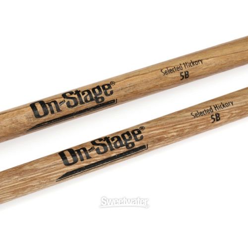  On-Stage Hickory Drumsticks - 5B - Wood Tip