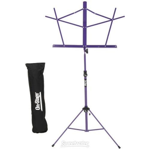  On-Stage SM7122PB Compact Sheet Music Stand with Bag - Purple