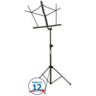 On-Stage SM7122BB Compact Folding Music Stand with Bag (12 Pack)