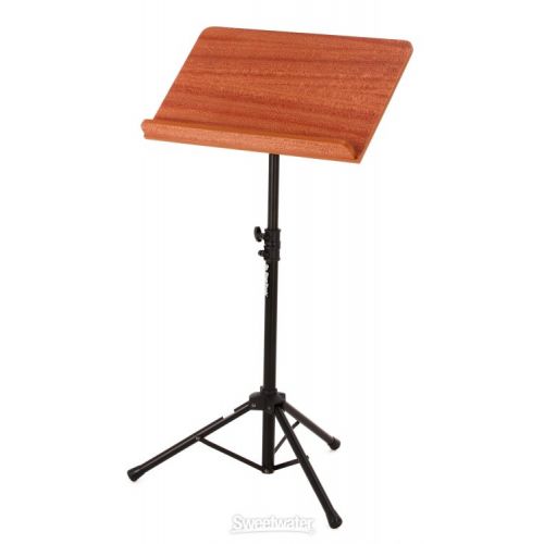  On-Stage SM7312W Conductor Stand with Wide Rosewood Bookplate