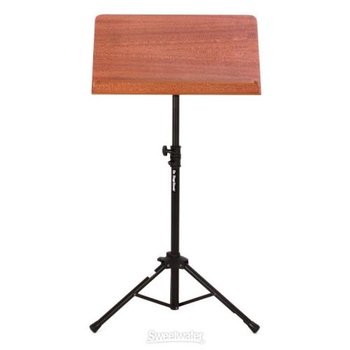  On-Stage SM7312W Conductor Stand with Wide Rosewood Bookplate