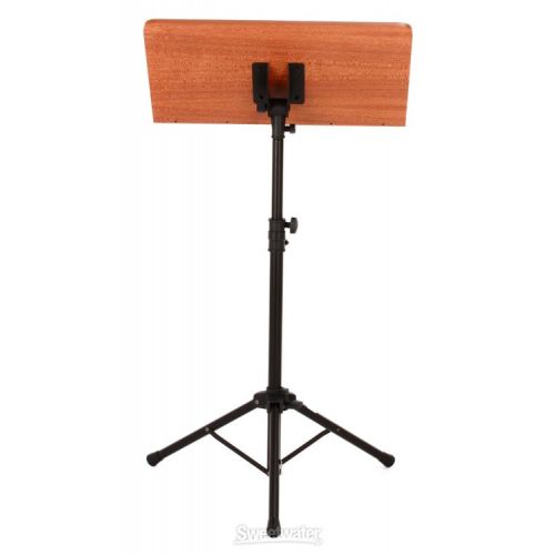  On-Stage SM7312W Conductor Stand with Wide Rosewood Bookplate