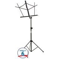 On-Stage SM7122BB Compact Folding Music Stand with Bag - 6 Pack