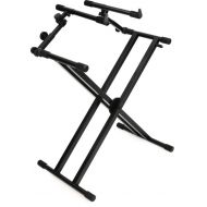 On-Stage KS7292 Double-X Ergo Lok Keyboard Stand with 2nd Tier