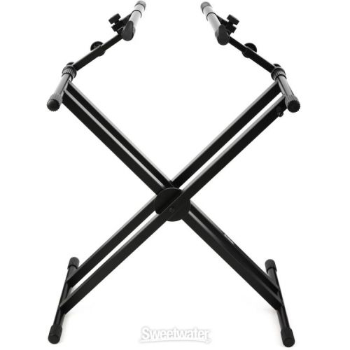  On-Stage KS7292 Double-X Ergo Lok Keyboard Stand with 2nd Tier