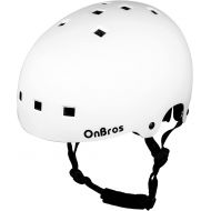 Skateboard Helmet, OnBros Bike Helmets for Men and Women, Road Bike Helmets for Adults, Adjustable BMX Cycling Skates Scooter Helmets, Multi-Sport Helmet for Youth and Adults