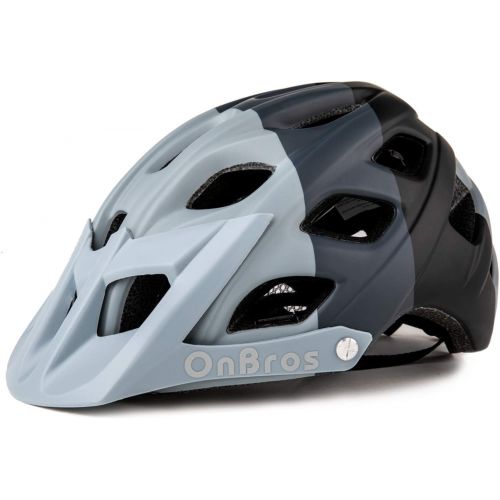  Bike Helmet, OnBros Mountain Bike Helmets for Men and Women, Bicycle Helmet with Visor, Lightweight Adult Bike Helmet, Skate Cycling Helmet