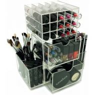 OnDisplay Rotating Acrylic CosmeticMakeup Organizer, Clear